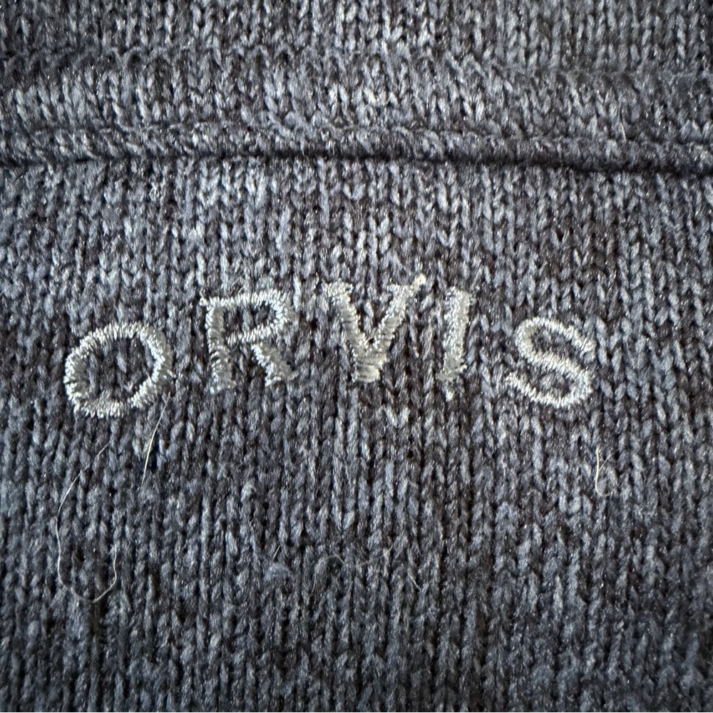 Orvis Black Jacket with Multicolor Embroidered Fly - Picture 4 of 8